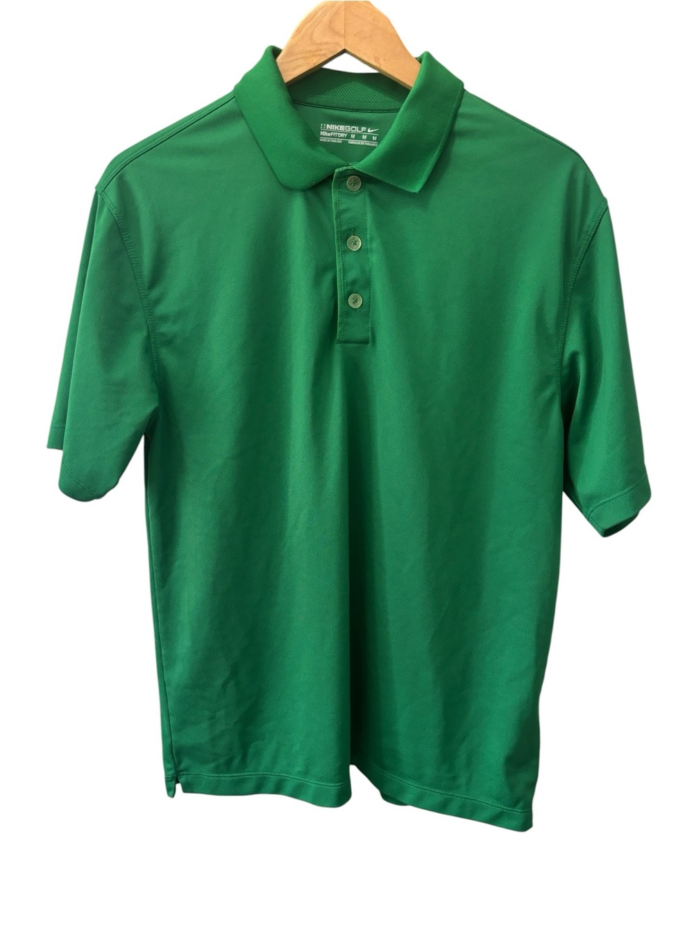 Nike Golf Green Polo Men’s Size Medium Short Sleeve‎ Shirt Activewear